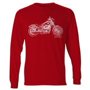 JL Illustration For A Harley Davidson Low Rider S Motorbike Fan LS-Tshirt