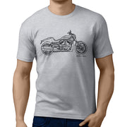 JL Art Tee aimed at fans of Harley Davidson Night Rod Special Motorbike