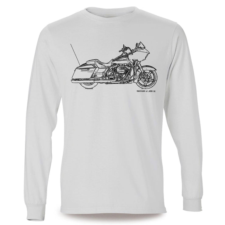 JL Illustration For A Harley Davidson Road Glide Motorbike Fan LS-Tshirt