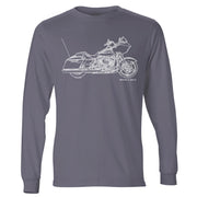 JL Illustration For A Harley Davidson Road Glide Motorbike Fan LS-Tshirt
