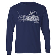 JL Illustration For A Harley Davidson Road Glide Motorbike Fan LS-Tshirt