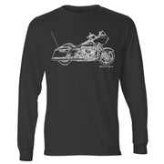 JL Illustration For A Harley Davidson Road Glide Special Motorbike Fan LS-Tshirt