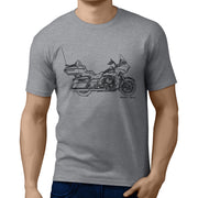 JL Art Tee aimed at fans of Harley Davidson Road Glide Ultra Motorbike