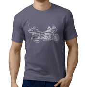 JL Art Tee aimed at fans of Harley Davidson Road Glide Ultra Motorbike