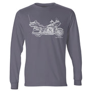 JL Illustration For A Harley Davidson Road Glide Ultra Motorbike Fan LS-Tshirt