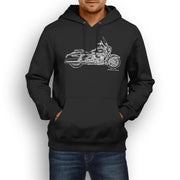 JL Illustration For A Harley Davidson Road King Motorbike Fan Hoodie