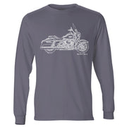 JL Illustration For A Harley Davidson Road King Motorbike Fan LS-Tshirt