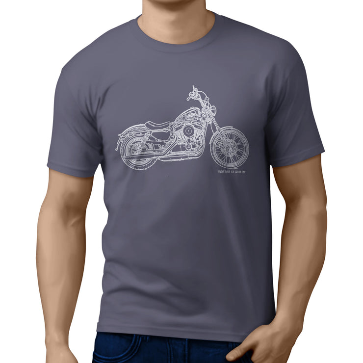 JL Illustration For A Harley Davidson Seventy Two Motorbike Fan T-shirt