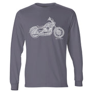 JL Illustration For Harley Davidson Seventy Two Motorbike Fan LS-Tshirt