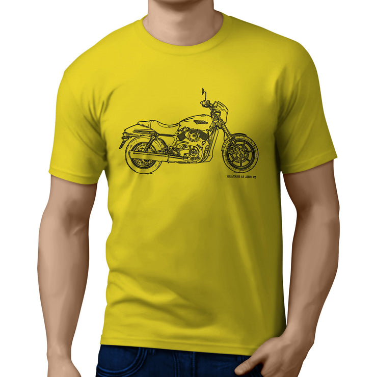 JL Illustration For A Harley Davidson Street 750 Motorbike Fan T-shirt