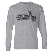 JL Illustration For A Harley Davidson Street 750 Motorbike Fan LS-Tshirt