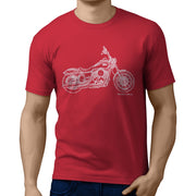 JL Art Tee aimed at fans of Harley Davidson Street Bob Motorbike