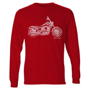 JL Illustration For A Harley Davidson Street Bob Motorbike Fan LS-Tshirt