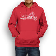 JL Illustration For A Harley Davidson Street Glide Motorbike Fan Hoodie