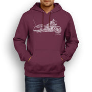 JL Illustration For A Harley Davidson Street Glide Motorbike Fan Hoodie