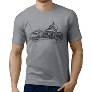 JL Art Tee aimed at fans of Harley Davidson Street Glide Motorbike