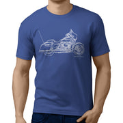 JL Art Tee aimed at fans of Harley Davidson Street Glide Motorbike