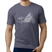 JL Art Tee aimed at fans of Harley Davidson Street Glide Motorbike