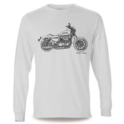 JL Illustration For A Harley Davidson Super Low Motorbike Fan LS-Tshirt