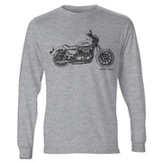 JL Illustration For A Harley Davidson Super Low Motorbike Fan LS-Tshirt