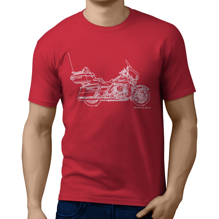 JL Illustration For A Harley Davidson Ultra Motorbike Fan T-shirt