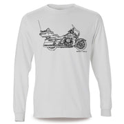 JL Illustration For A Harley Davidson Ultra Motorbike Fan LS-Tshirt