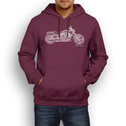 JL Illustration For A Harley Davidson V Rod Muscle Motorbike Fan Hoodie