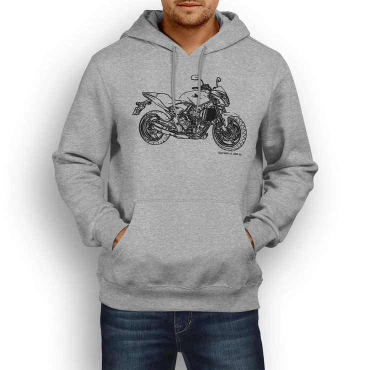 JL Illustration For A Honda CB600F Motorbike Fan Hoodie