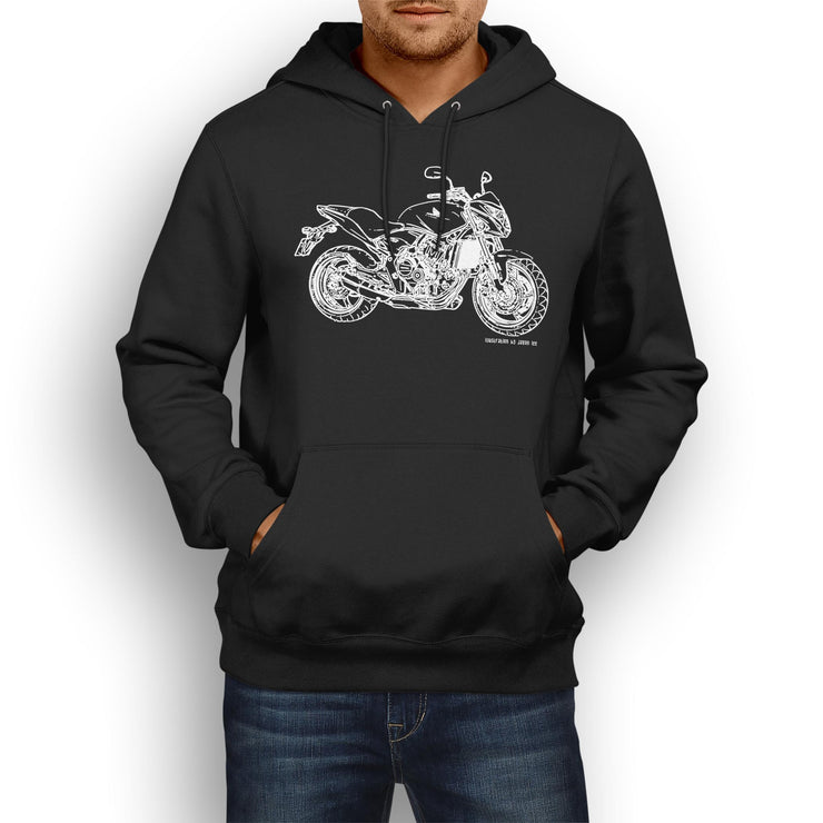 JL Illustration For A Honda CB600F Motorbike Fan Hoodie