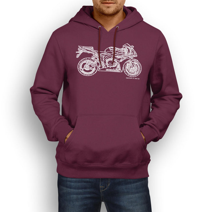 JL Illustration For A Honda CBR1000RR 2007 Motorbike Fan Hoodie