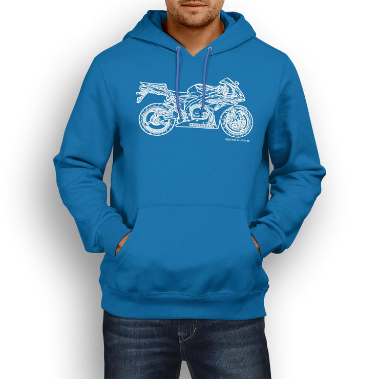 JL Illustration For A Honda CBR1000RR 2007 Motorbike Fan Hoodie