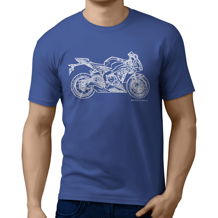 JL Illustration For A Honda CBR1000RR 2015 Motorbike Fan T-shirt