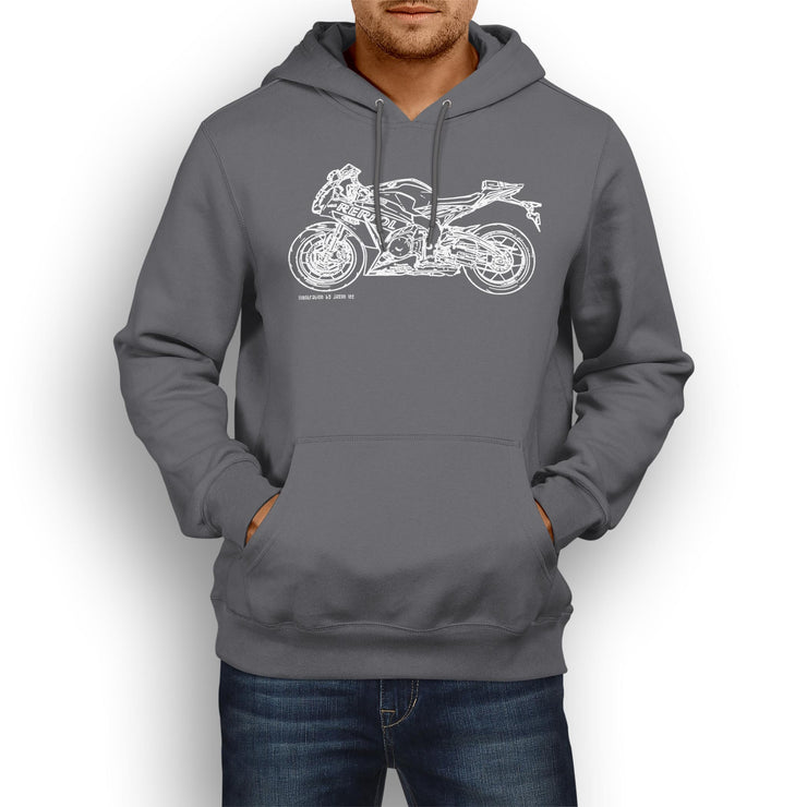 JL Illustration For A Honda CBR1000RR SP1 2016 Motorbike Fan Hoodie