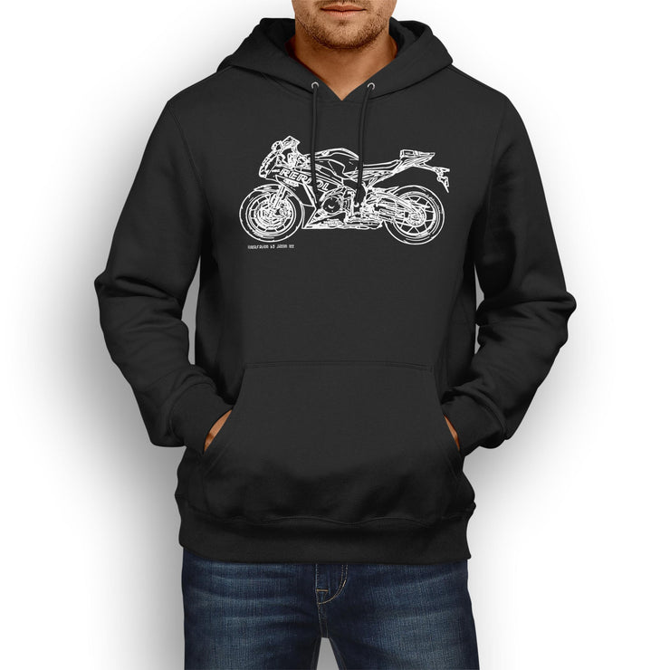 JL Illustration For A Honda CBR1000RR SP1 2016 Motorbike Fan Hoodie