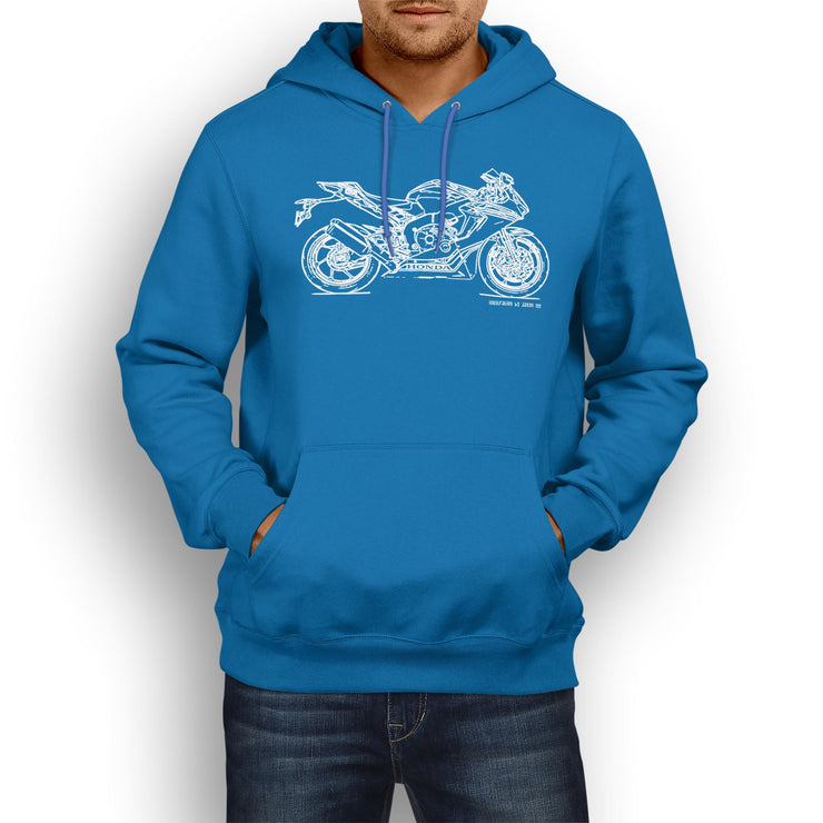 JL Illustration For A Honda CBR1000RR SP2 2017 Motorbike Fan Hoodie