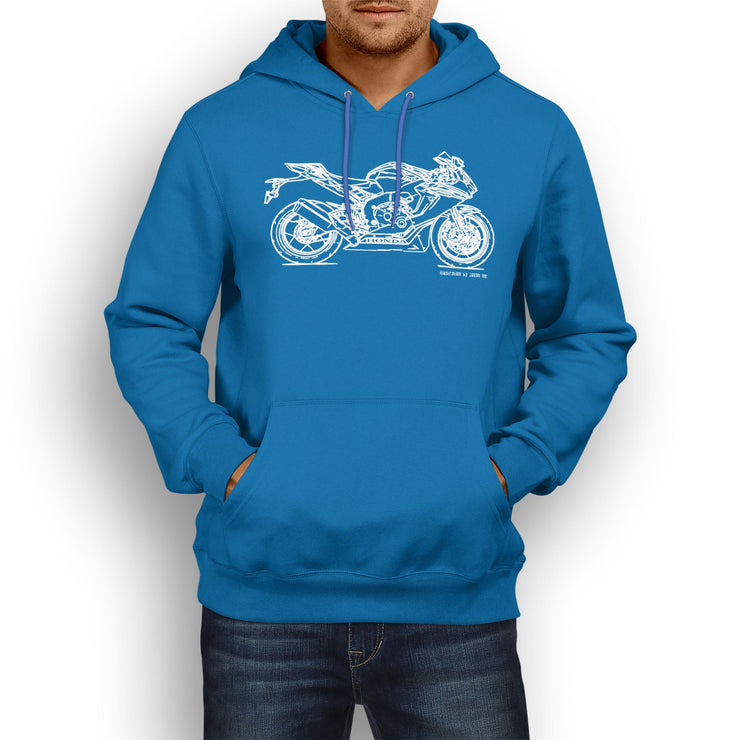 JL Illustration For A Honda CBR1000RR SP 2017 Motorbike Fan Hoodie