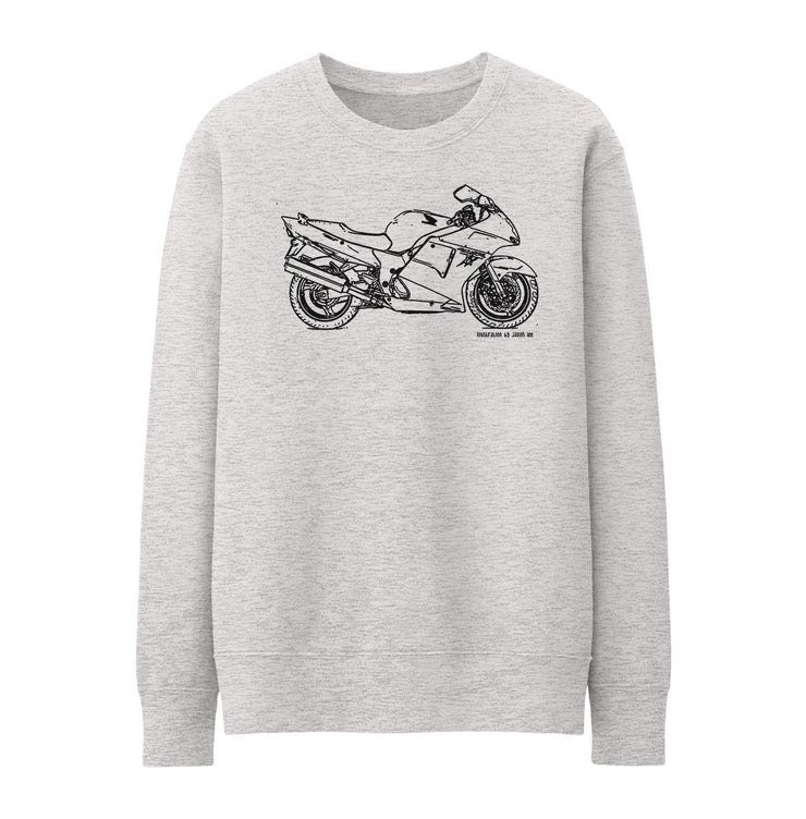 JL Illustration For A Honda CBR1100XX BLACKBIRD Motorbike Fan Jumper