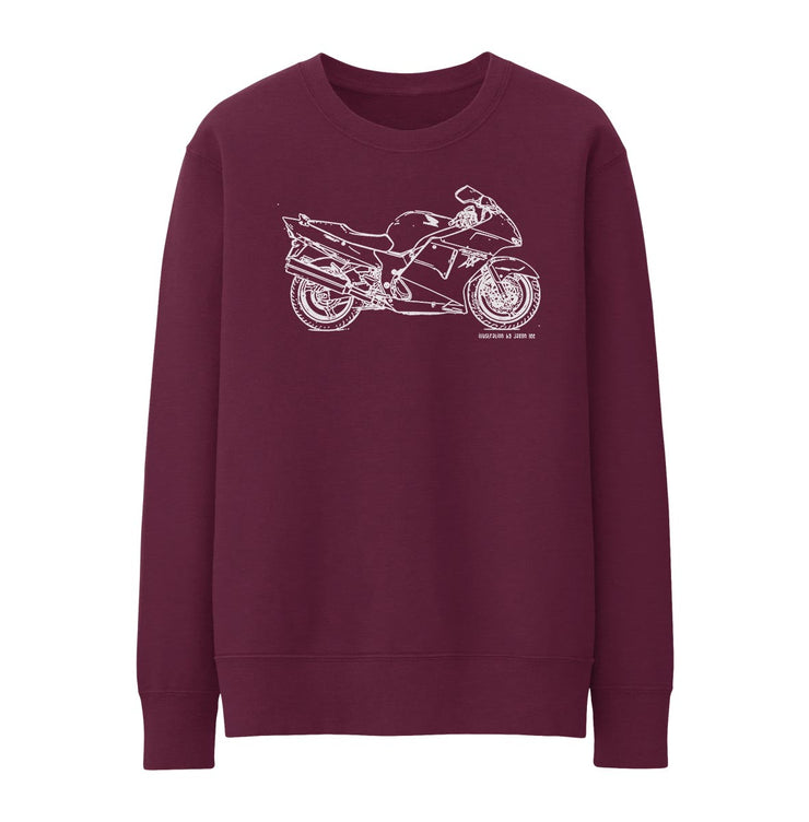 JL Illustration For A Honda CBR1100XX BLACKBIRD Motorbike Fan Jumper