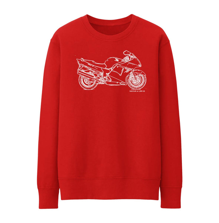 JL Illustration For A Honda CBR1100XX BLACKBIRD Motorbike Fan Jumper