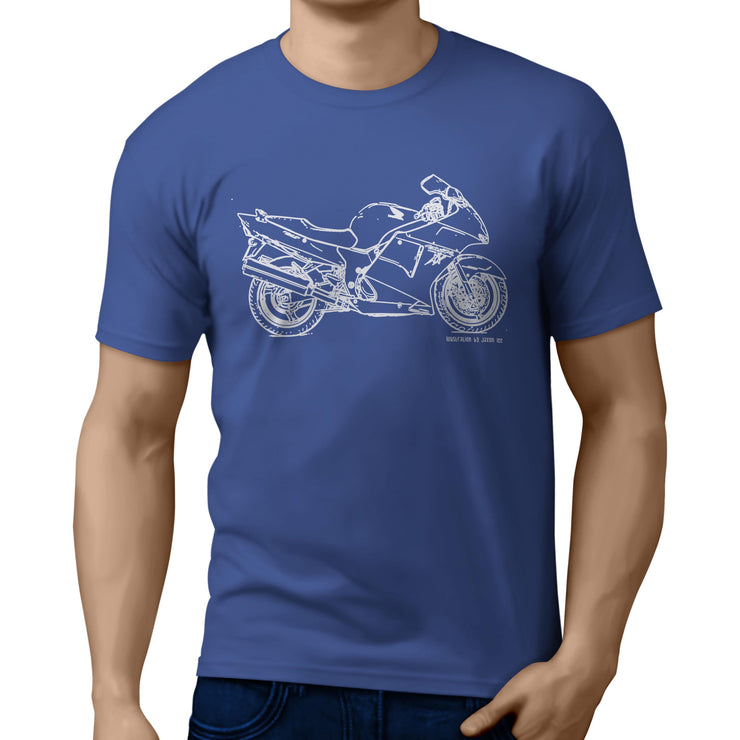 JL Illustration For A Honda CBR1100XX BLACKBIRD Motorbike Fan T-shirt