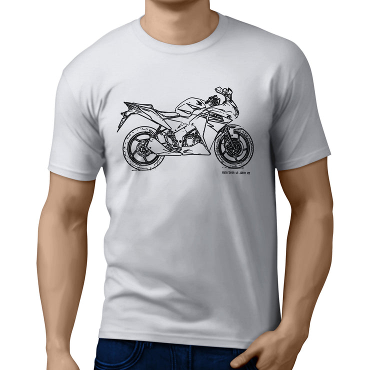 JL Illustration For A Honda CBR125R Motorbike Fan T-shirt