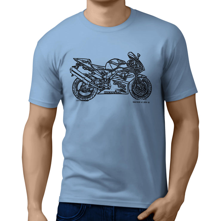JL Illustration For A Honda CBR954RR Fireblade Motorbike Fan T-shirt