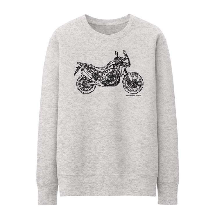 JL Illustration For A Honda CRF1000L Africa Twin Motorbike Fan Jumper