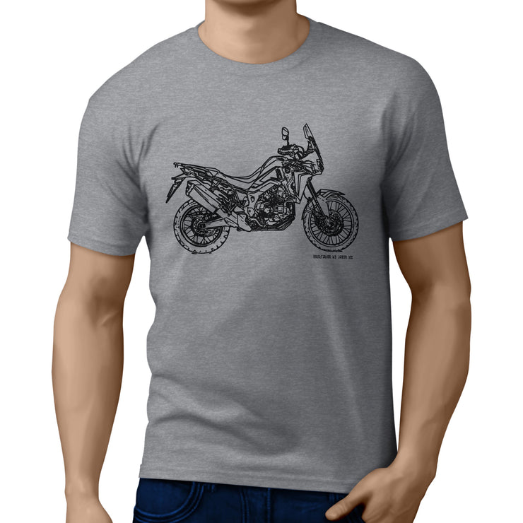 JL Illustration For A Honda CRF1000L Africa Twin Motorbike Fan T-shirt