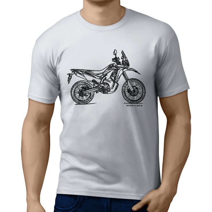 JL Illustration For A Honda CRF250L Rally Motorbike Fan T-shirt