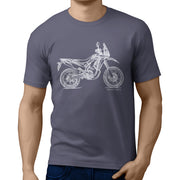 JL Illustration For A Honda CRF250L Rally Motorbike Fan T-shirt
