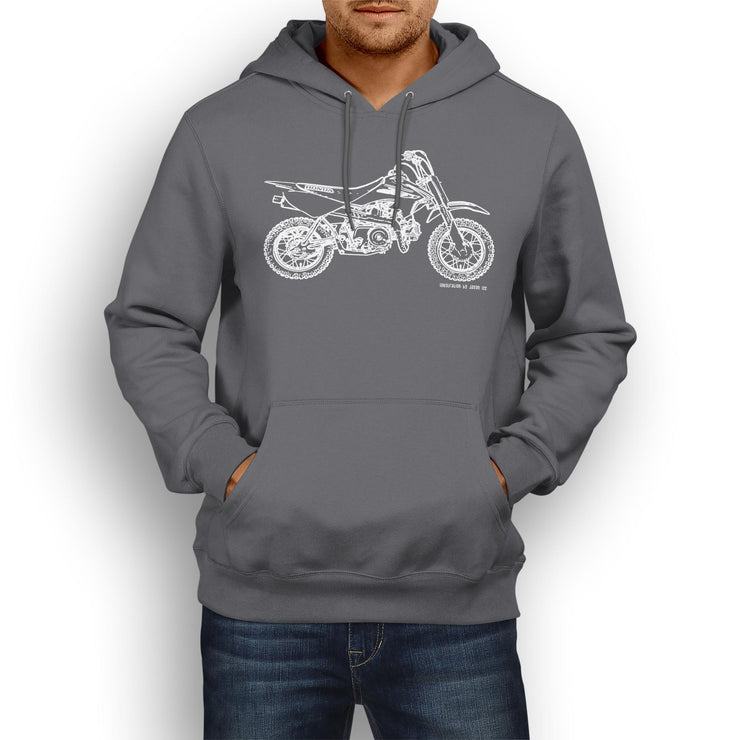 JL Illustration For A Honda CRF50F Motorbike Fan Hoodie