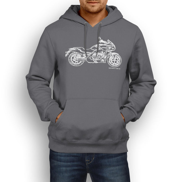 JL Illustration For A Honda CTX700 Motorbike Fan Hoodie