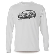 JL Illustration For A Honda Civic Type R Motorcar Fan LS-Tshirt