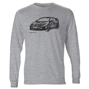 JL Illustration For A Honda Civic Type R Motorcar Fan LS-Tshirt